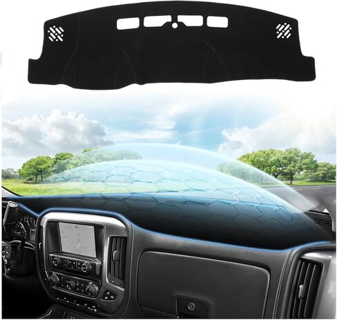 Cartist Custom Fit for Suede Dash Cover 2016 2017 2018 2019 2020 Kia Optima Dashboard Mat Non-Slip Dash Mat Pad Carpet Odorless Sunshade Glare UV Rays Protector in Kuwait