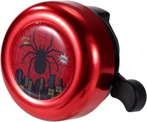 Bike Bell, Durable Loud Crisp Clear Sound Red Spider Bicycle Scooter Ringer Bell Funny Children's Bike Horn Accessories Suitable for Boys Girls Toddler Children Kids in Kuwait
