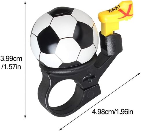 2 Pcs Bicycle Bell,Football Bike Bell Crisp Sound Mini Ringtone and Fun Bicycle Horns for Boys Girls Road, Electric, Mountain Bikes in Saudi Arabia