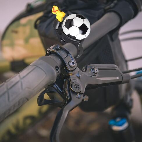2 Pcs Bicycle Bell,Football Bike Bell Crisp Sound Mini Ringtone and Fun Bicycle Horns for Boys Girls Road, Electric, Mountain Bikes in Saudi Arabia
