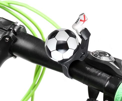 2 Pcs Bicycle Bell,Football Bike Bell Crisp Sound Mini Ringtone and Fun Bicycle Horns for Boys Girls Road, Electric, Mountain Bikes in Saudi Arabia