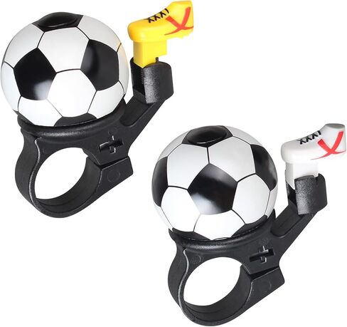 2 Pcs Bicycle Bell,Football Bike Bell Crisp Sound Mini Ringtone and Fun Bicycle Horns for Boys Girls Road, Electric, Mountain Bikes in Saudi Arabia