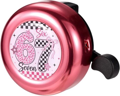 Fun 67 Bike Bell for Kids Boys Toddlers, Leopard Print Pattern Bicycle Bell with Loud Clear Sound for Children's Bike Accessories in Saudi Arabia