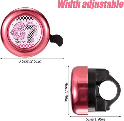 Fun 67 Bike Bell for Kids Boys Toddlers, Leopard Print Pattern Bicycle Bell with Loud Clear Sound for Children's Bike Accessories in Saudi Arabia