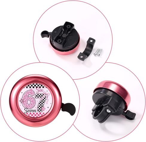 Fun 67 Bike Bell for Kids Boys Toddlers, Leopard Print Pattern Bicycle Bell with Loud Clear Sound for Children's Bike Accessories in Saudi Arabia