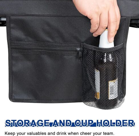 مقاعد استاد رومسوي للمدرجات مع دعم خلفي، عبوتان، كراسي مبيض محمولة خفيفة الوزن مع وسادة مبطنة واسعة، مقعد استاد قابل للطي مع حامل أكواب in Kuwait