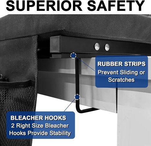 مقاعد استاد رومسوي للمدرجات مع دعم خلفي، عبوتان، كراسي مبيض محمولة خفيفة الوزن مع وسادة مبطنة واسعة، مقعد استاد قابل للطي مع حامل أكواب in Kuwait