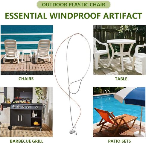 6 قطع مرساة للأثاث الخارجي - سطح متين من الألومنيوم 304 من الفولاذ المقاوم للصدأ أو مرساة للقاعدة للفجوة بين الألواح بقوة 400 رطل للكسر بسهولة إعادة وضع الكرسي والطاولة والشواية والزوارق in Kuwait