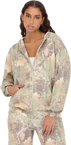 Forever 21 Boyfriend Zip Up Hoodie With Graphics in Saudi Arabia