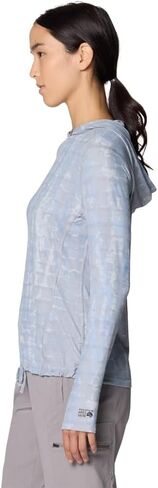 Mountain Hardwear Women's Crater Lake Long Sleeve Hoody, Glacial Prismatic Print, Medium in Saudi Arabia