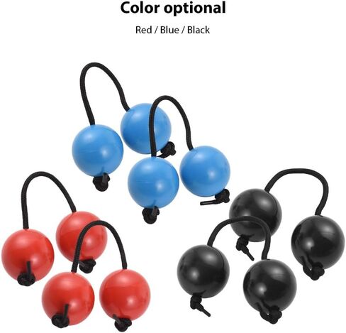 2Pcs Asalato Shakers,Percussion Kashaka Rhythmic Balls African Musical Instrument Asalato Fingertip Drum Ball(Red) in Kuwait