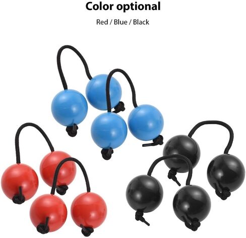 2Pcs Asalato Shakers,Percussion Kashaka Rhythmic Balls African Musical Instrument Asalato Fingertip Drum Ball(Red) in Kuwait