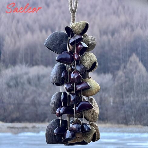 Seed Shell Hand Rattle 4 Kinds of 53 Pure Natural Nut Shells Sound Healing Instruments for Sound Healing and Mindfulness Meditation in Saudi Arabia
