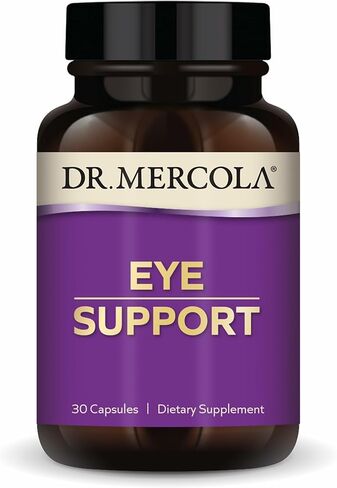 Dr. Mercola Eye Support - Supports Eye & Vision Health - with Lutein, Zeaxanthin, Organic Astaxanthin & Black Currant - Non-GMO, Gluten-Free & Soy Free - 30 Capsules (30 Servings) in Saudi Arabia