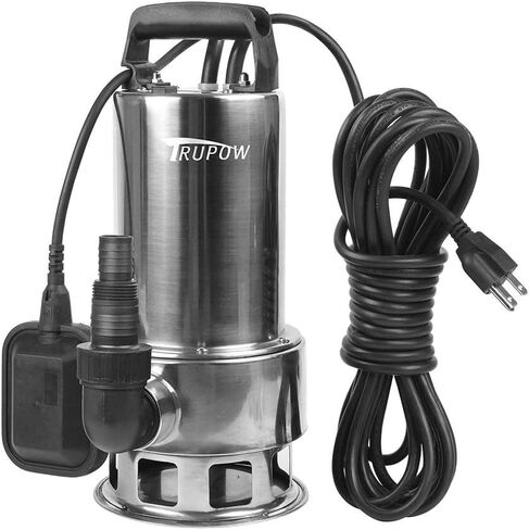 1.5HP 110v Submersible Sewage Drain Flood Stainless Steel Clean/Dirty Water Sump Transfer Pond Garden Pump in Kuwait