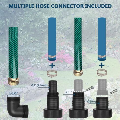 1.5HP 110v Submersible Sewage Drain Flood Stainless Steel Clean/Dirty Water Sump Transfer Pond Garden Pump in Kuwait