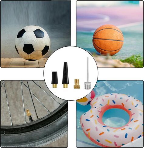 12 Pcs Ball Needles for Air Pump, Needle Inflator Kit Needle Nozzle Adapter, Air Pump Nozzle Adapter Kit for Sport Balls, Swim Ring, Bike in Saudi Arabia