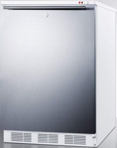 Summit VT65MLBISSHH 24 Medical Use Freezer with 3.5 cu. ft. Capacity Door Lock -25 Degrees C Capable Three Removable Storage Baskets and Adjustable Thermostat in Stainless Steel: Right Hinge in Saudi Arabia