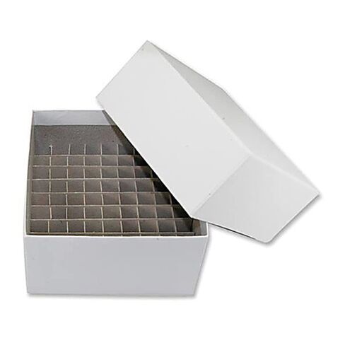 FBZ-2100WW Freezer Box with 100 Place Divider, No Drain Holes, 5-1/4" Length, 5-1/4" Width, 2" Height, White, Pack of 10 in Saudi Arabia