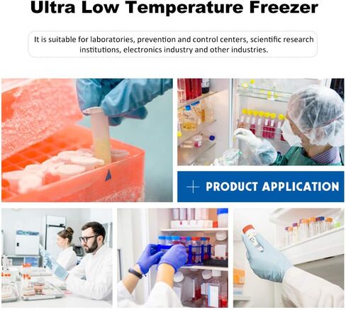 HNZXIB -86°C Ultra Low Temperature Freezer, 108L Lab Freezer High-Capacity for Medical Facilities, Research Institutes, Sample Preservation, Ultra Cold Storage in Kuwait