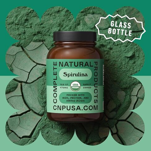 Pure Hawaiian Blue Green Spirulina Powder Capsules - 470mg Capsules 100 Pills, Non GMO, Natural in Saudi Arabia