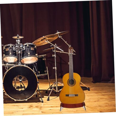 BESPORTBLE Detachable Shaped Solid Wood Guitar Stand Floor Rack for Acoustic Electric Bass Violin Ukulele Deformation Resistant Instrument Holder for Secure Display and Storage in Saudi Arabia