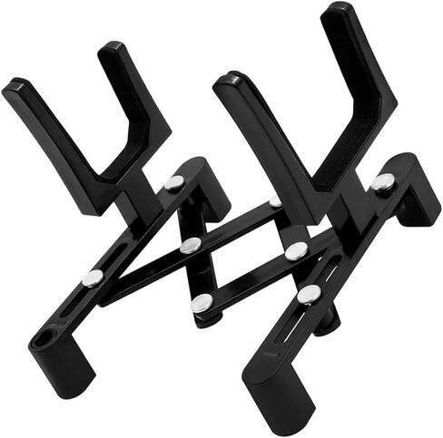 Toyvian Foldable Violin Stand Black Stable Musical Instrument Rack for Fiddle Display Easy Installation and Removal Floor Holder for Secure Storage in Saudi Arabia