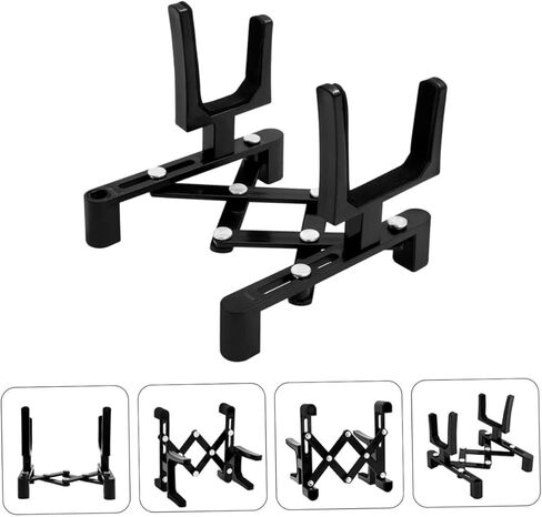 Toyvian Foldable Violin Stand Black Stable Musical Instrument Rack for Fiddle Display Easy Installation and Removal Floor Holder for Secure Storage in Saudi Arabia