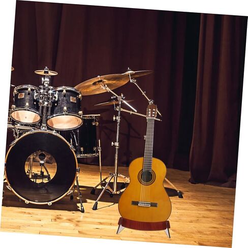 LIFKOME Wooden Guitar Stand Floor Bracket Detachable Shaped Holder for Acoustic Electric Bass Ukulele Violin Rack Solid Wood Organizer for Multiple String Instruments in Saudi Arabia