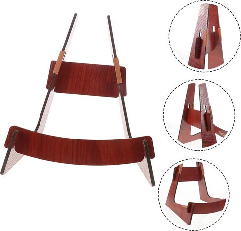LIFKOME Wooden Guitar Stand Floor Bracket Detachable Shaped Holder for Acoustic Electric Bass Ukulele Violin Rack Solid Wood Organizer for Multiple String Instruments in Saudi Arabia