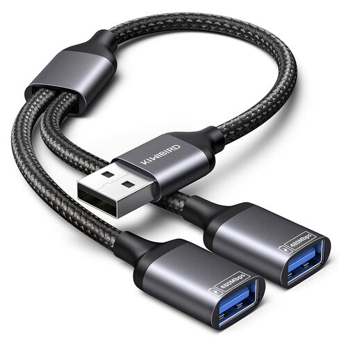 USB Splitter 1 in 2 Out ، كابل فاصل USB ، محول منفذ مزدوج مزدوج للشحن ، الطاقة والبيانات ، محور منفذ 2 للكمبيوتر المحمول ، الكمبيوتر ، التلفزيون الذكي ، كمبيوتر سطح المكتب ، MAC ، PS5 ، PS4 ، Xbox ، لوحة المفاتيح ، الماوس in Kuwait