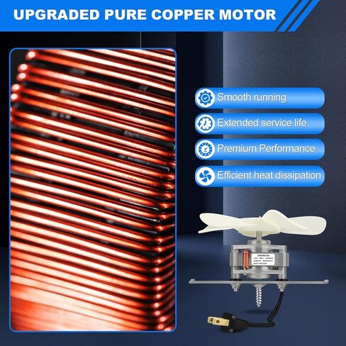 S99080199 Bathroom Exhaust Fan Motor and Blade – 80 CFM 4.0 Sones Vent Fan Motor, Compatible with 512, 512M, 673, 673-C, 8870; Reliable Bathroom Fan Motor for Strong Airflow & Quiet Operation in Kuwait