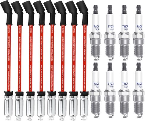 6716137 Spark Plug Wires Set, 3.3L Spark Plug Wires Compatible with Chrysler Town & Country Compatible with Dodge Grand Caravan 3.8L 2001-2009 in Kuwait