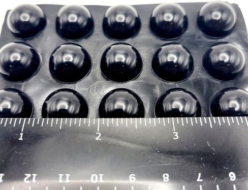 3/4" Round Silicone Rubber Equipment Bumper Feet 3/8" Tall Adhesive Backed Pads for Furniture Appliances and Machinery Non Slip Waterproof Protectors in Saudi Arabia