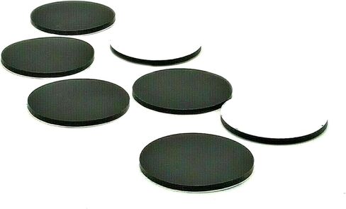 Round Self Adhesive Silicone Rubber Feet - 2" Diameter Black Rubber Feet Self Stick Bumper Pads Black Rubber Bumpers Self Adhesive Rubber Spacer Adhesive Rubber Feet (8) in Kuwait