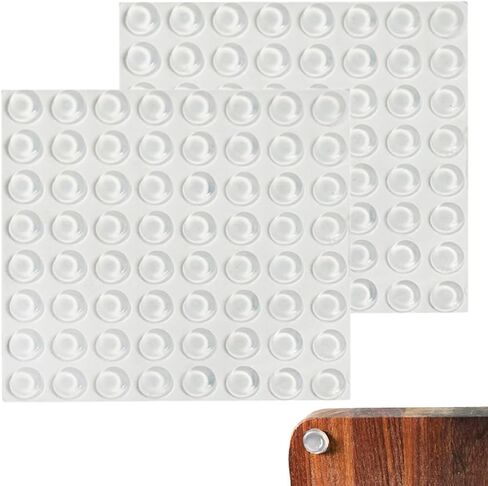 200 Piece Clear Self-Adhesive Bumpers, 1/2-inch Round Protectors for Cabinet Doors in Saudi Arabia