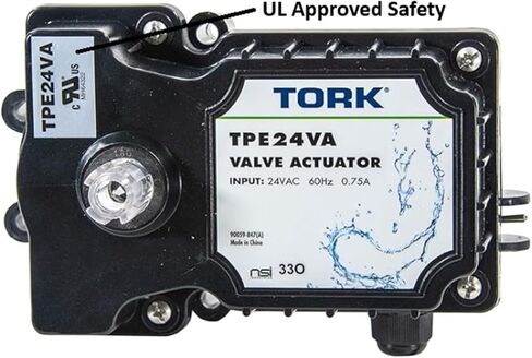 TORK TPE24VA 24-Volt Authentic Valve Actuator Control, Compatible with all 24VAC Control Systems, for Pools, Spa, Solar Equipment, UL Approved for Safety in Kuwait