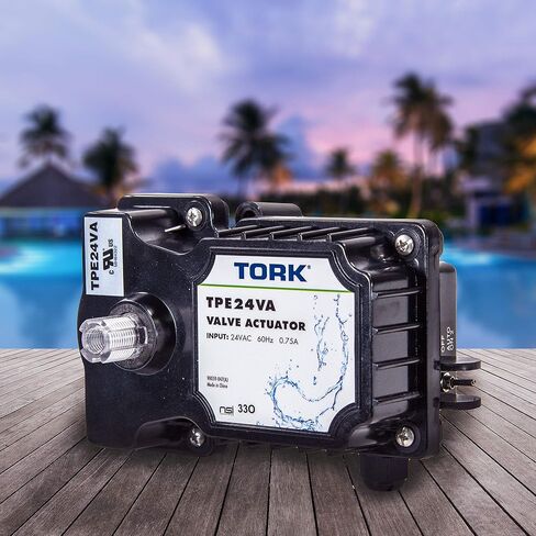 TORK TPE24VA 24-Volt Authentic Valve Actuator Control, Compatible with all 24VAC Control Systems, for Pools, Spa, Solar Equipment, UL Approved for Safety in Kuwait