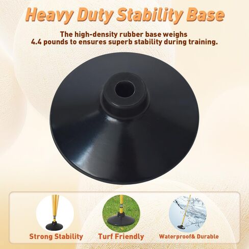 Adjustable Agility Training Poles with Carry Bag - Rebound Tumbler Design, Weighted Rubber Base, Detachable Speed Training Sticks, Slalom Drills, Ball Control Training, Indoor Outdoor in Kuwait