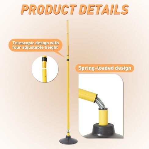 Adjustable Agility Training Poles with Carry Bag - Rebound Tumbler Design, Weighted Rubber Base, Detachable Speed Training Sticks, Slalom Drills, Ball Control Training, Indoor Outdoor in Kuwait