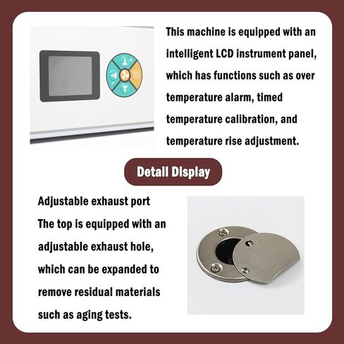 Digital Forced Air Convection Drying Oven Lab Blast Drying Oven Industrial Drying Baking Heat Treatment Intelligent Temperature Control 220V 3KW 210L in Kuwait