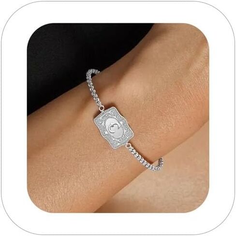 حزام مشبك سوار أولي للنساء ، سوار مشبك حزام الفضة المكتنزة مع أساور سحر الحرف الأولي A-Z ، إكسسوارات مجوهرات رعاة البقر الرعوية المخصصة in Kuwait