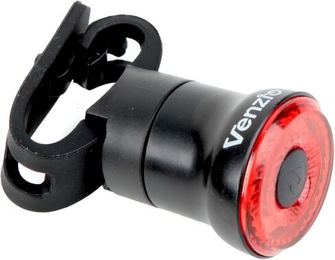 مصباح خلفي للدراجة من Venzio، 20 مصباحًا خلفيًا LED COB أحمر عالي الكثافة، بطارية USB قابلة للشحن 400 مللي أمبير في الساعة، مقاومة للماء IPX4، ضوء أمان للدراجة الخلفية للركوب الليلي in Saudi Arabia