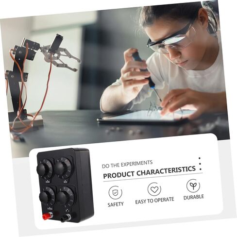 Resistance Box Variable Ohm Resistor Educational Instrument Plastic Material Safe for Boys and Girls in Kuwait