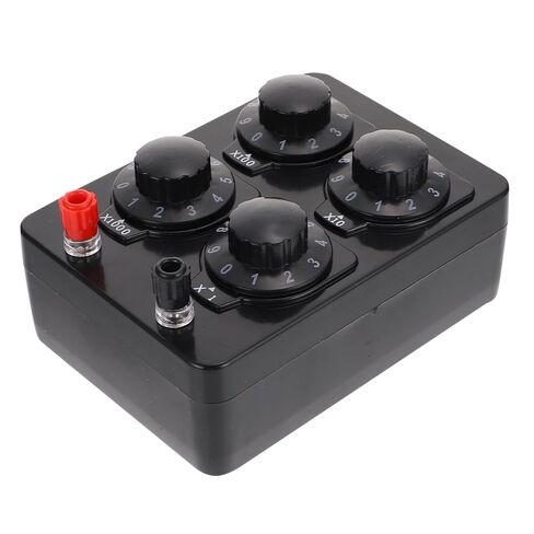 Healifty Physical Electrical Adjustment Resistance Box Variable Resistance Box 0-9999 Ohm for School Lab Use in Kuwait