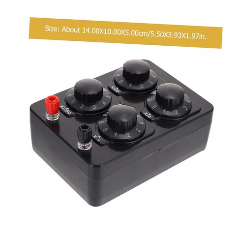 Healifty Physical Electrical Adjustment Resistance Box Variable Resistance Box 0-9999 Ohm for School Lab Use in Kuwait