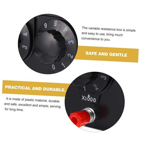 Healifty Physical Electrical Adjustment Resistance Box Variable Resistance Box 0-9999 Ohm for School Lab Use in Kuwait