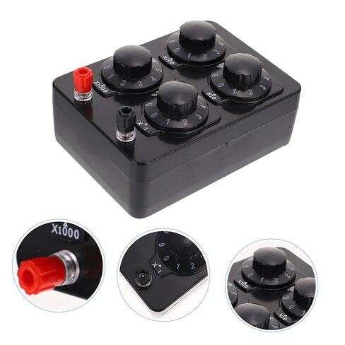 Healifty Physical Electrical Adjustment Resistance Box Variable Resistance Box 0-9999 Ohm for School Lab Use in Kuwait