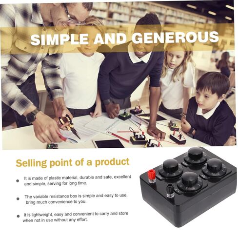 Healifty Physical Electrical Adjustment Resistance Box Variable Resistance Box 0-9999 Ohm for School Lab Use in Kuwait