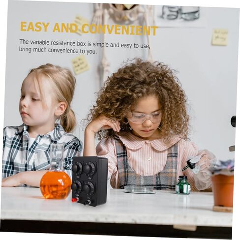 Healifty Physical Electrical Adjustment Resistance Box Variable Resistance Box 0-9999 Ohm for School Lab Use in Kuwait